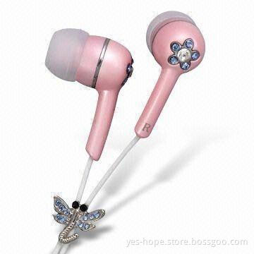 Fashionable Jewel Earphone, Available in Different Colors